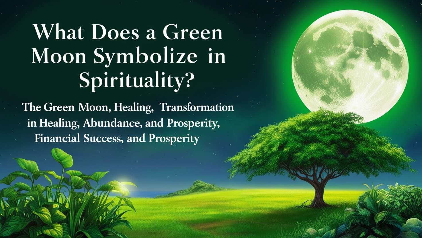 What Does a Green Moon Symbolize in Spirituality?