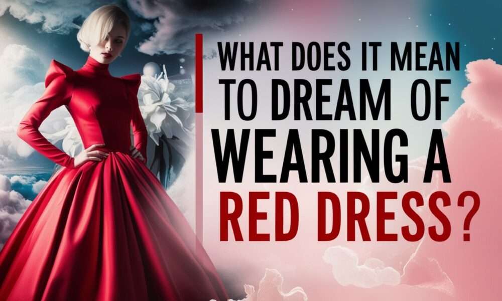 dream of wearing red dress
