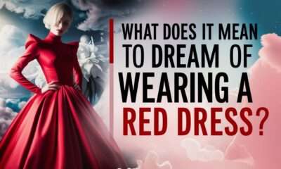 dream of wearing red dress