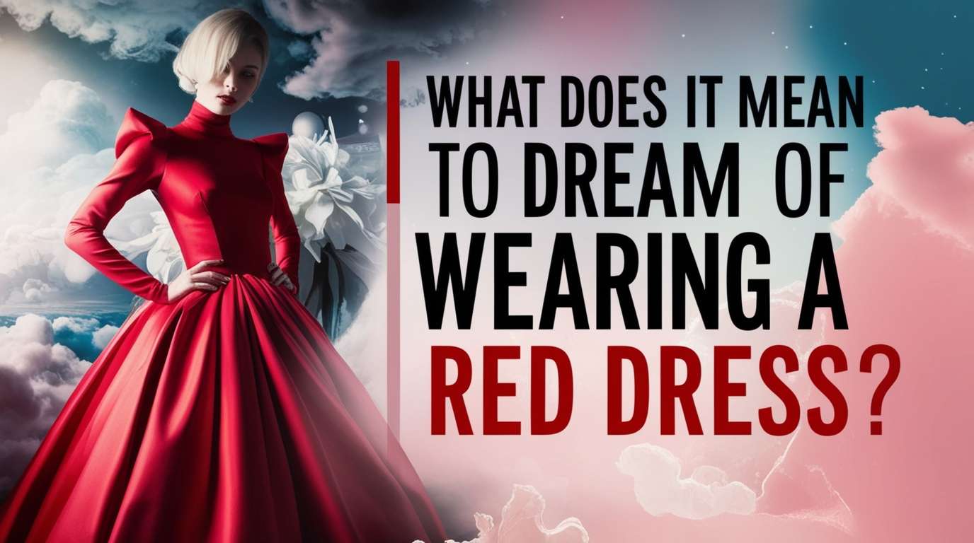 dream of wearing red dress