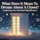 What Does It Mean to Dream About a Closet? Exploring the Spiritual Significance